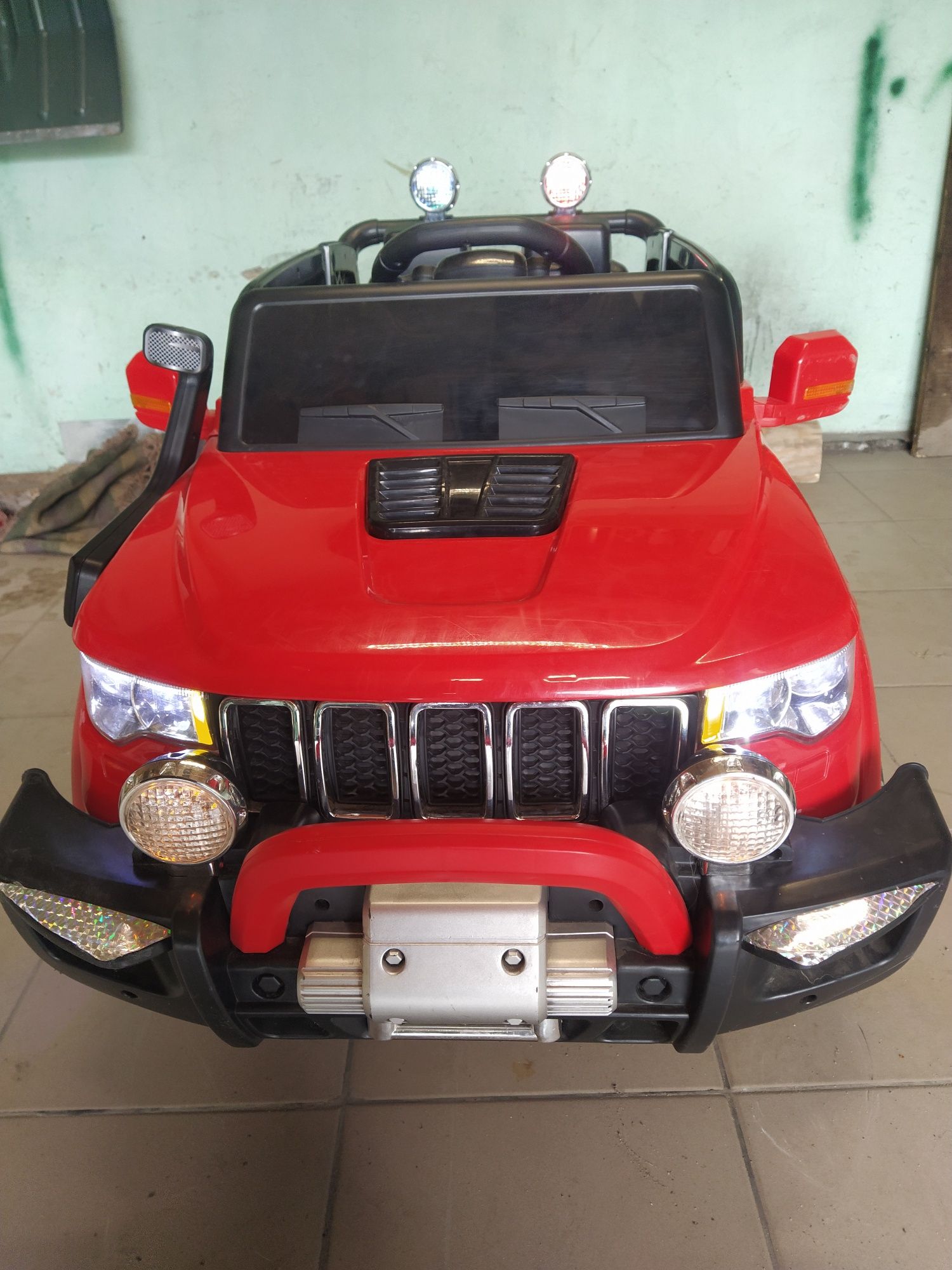 Електромобіль Just Drive JEEP GRAND-RS3 Червоний