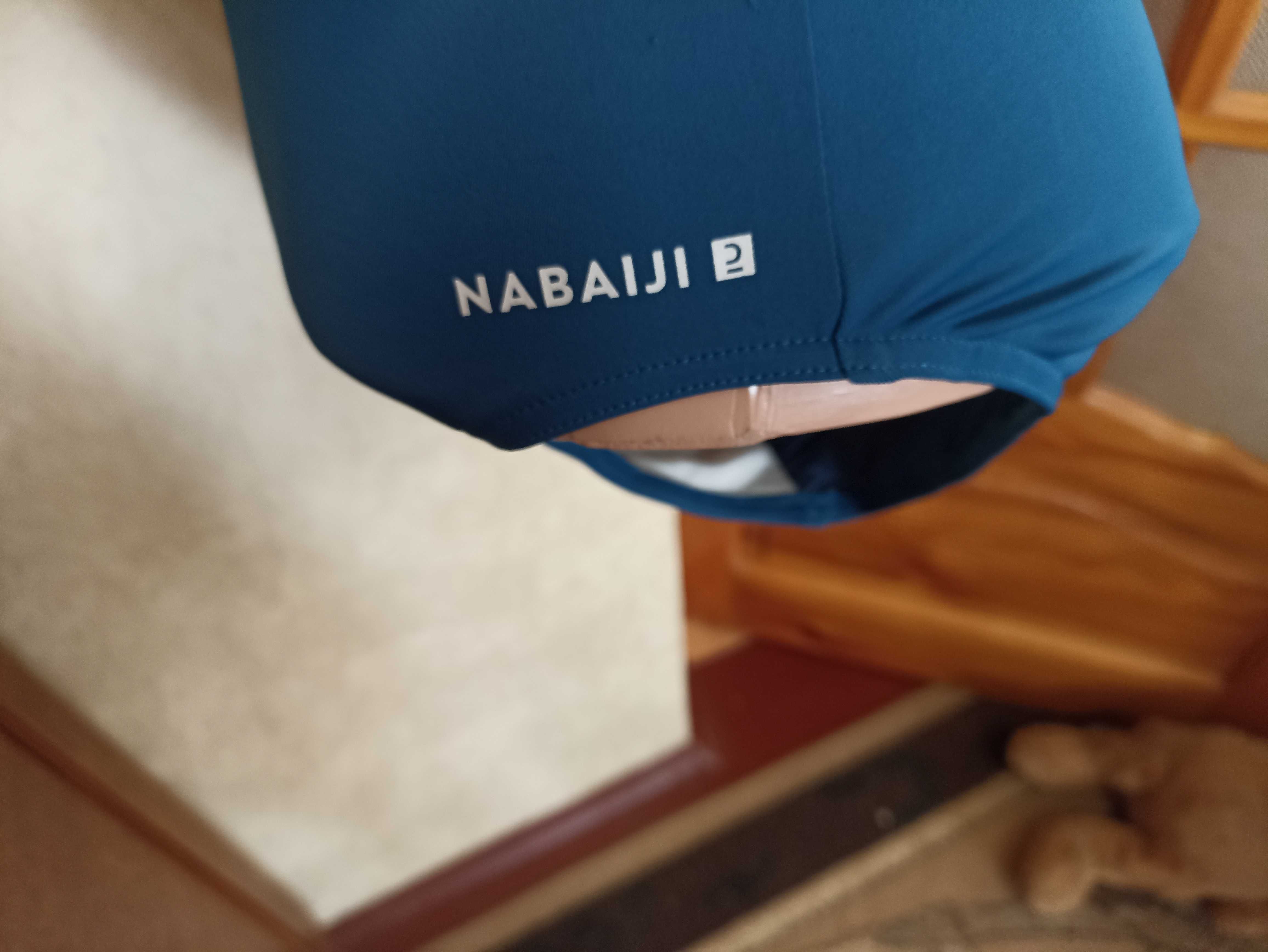 Синій суцільний фірмовий купальник Nabaiji оригінал,розмір XS_42розмір