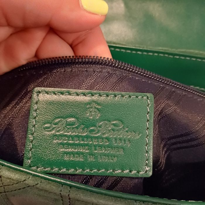Brooks Brothers skórzana torebka i mokasyny 40 włoska skóra