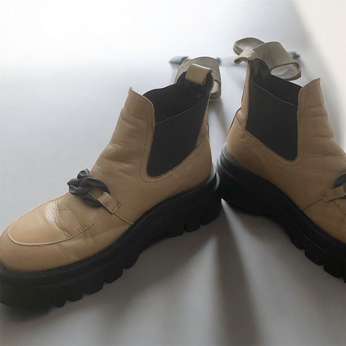 Шкіряні сапожки челсі