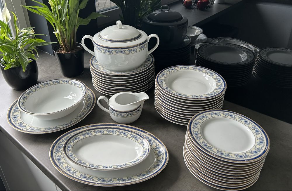 Zestaw obiadowy fabryka porcelany książ