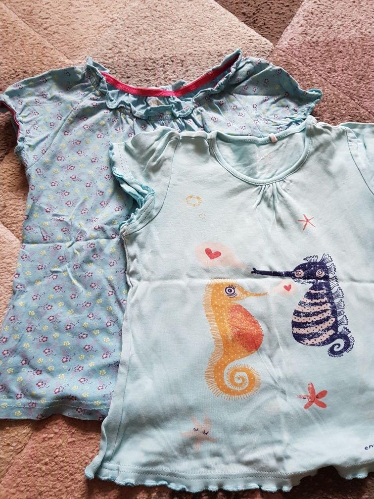 Dwa T-shirty dla dziewczynki rozmiar 116cm
