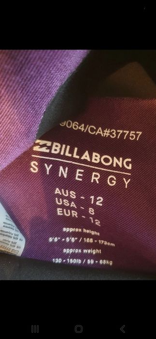 Fato surf senhora 3/2 billabong novo