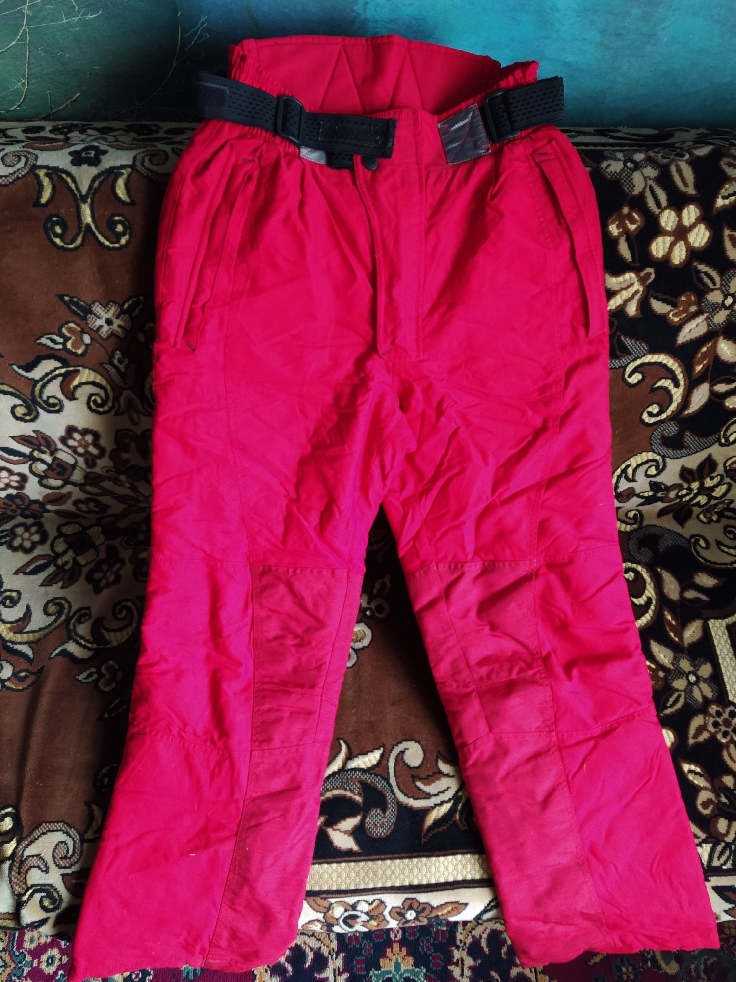 Лыжные штаны красные