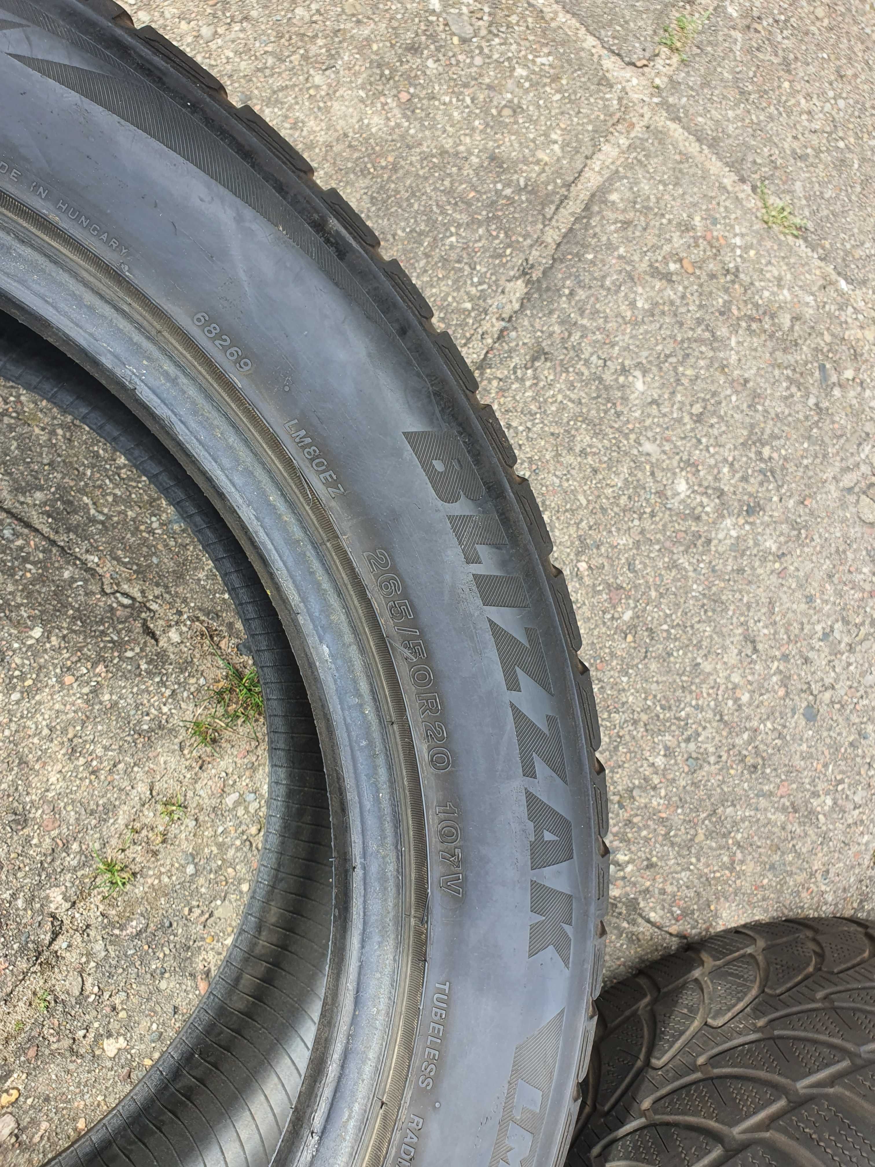 Opony BRIDGESTONE BLIZZAK LM-80 265/50R20 107V zimowe doskonałe 2szt