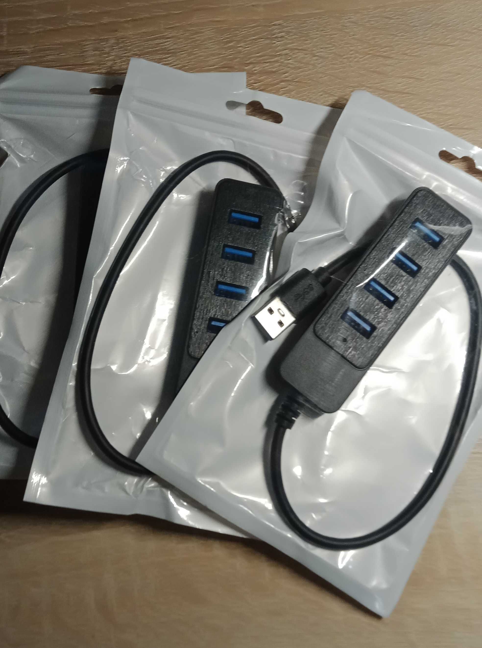 USB3.0 HUB.  Adapter 4 USB3.0  живлення 30CM кабель