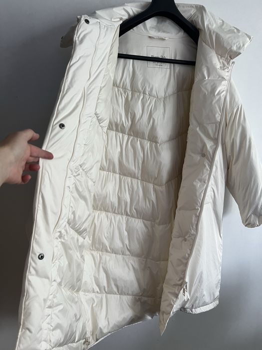 Massimo Dutti kurtka parka płaszcz prochowiec M L puchowa L