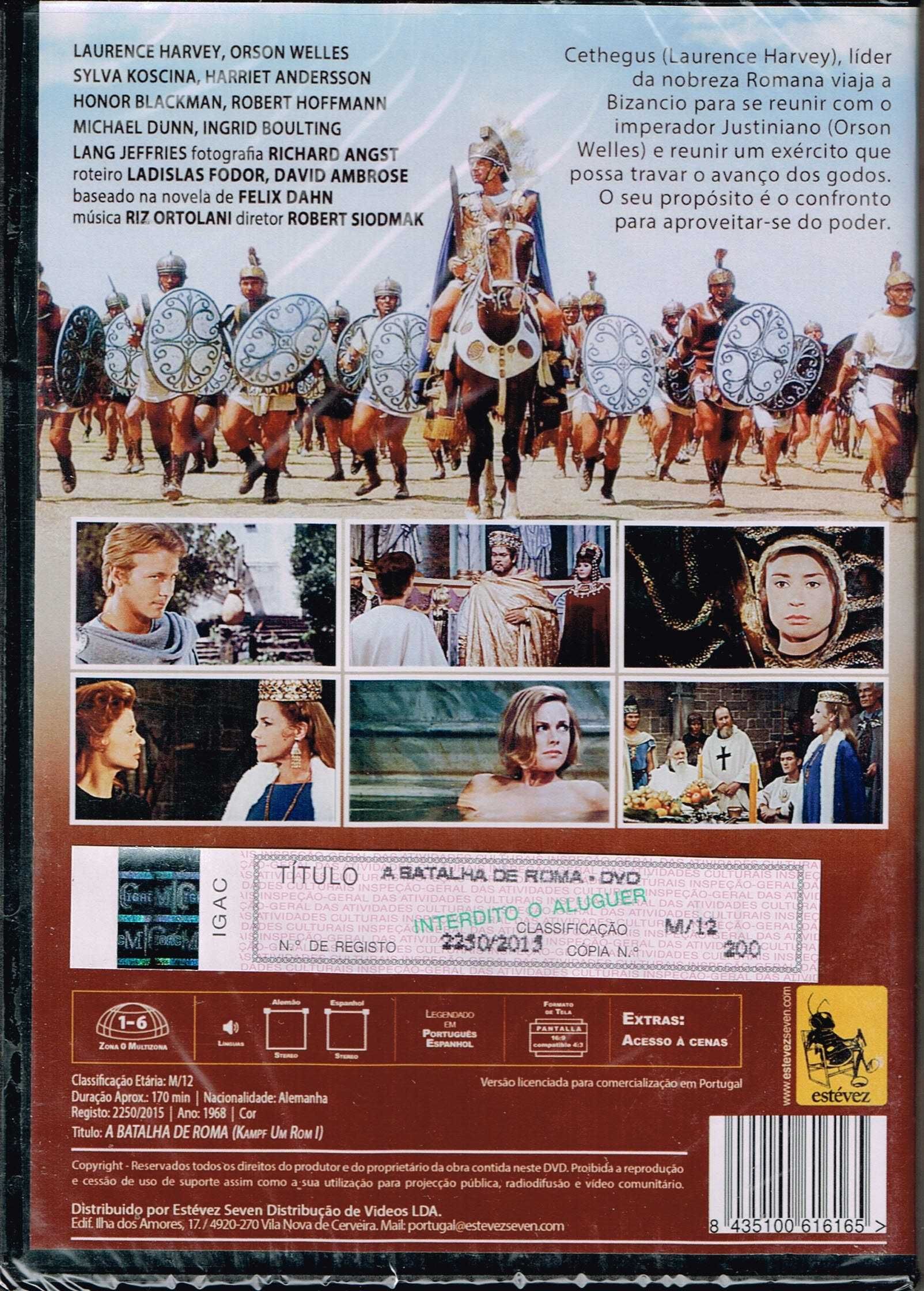 Filme em DVD: A Batalha de Roma "Kampf um Rom" - NOVO! SELADO!
