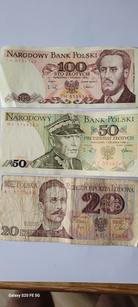 Stare monety i banknoty PRL