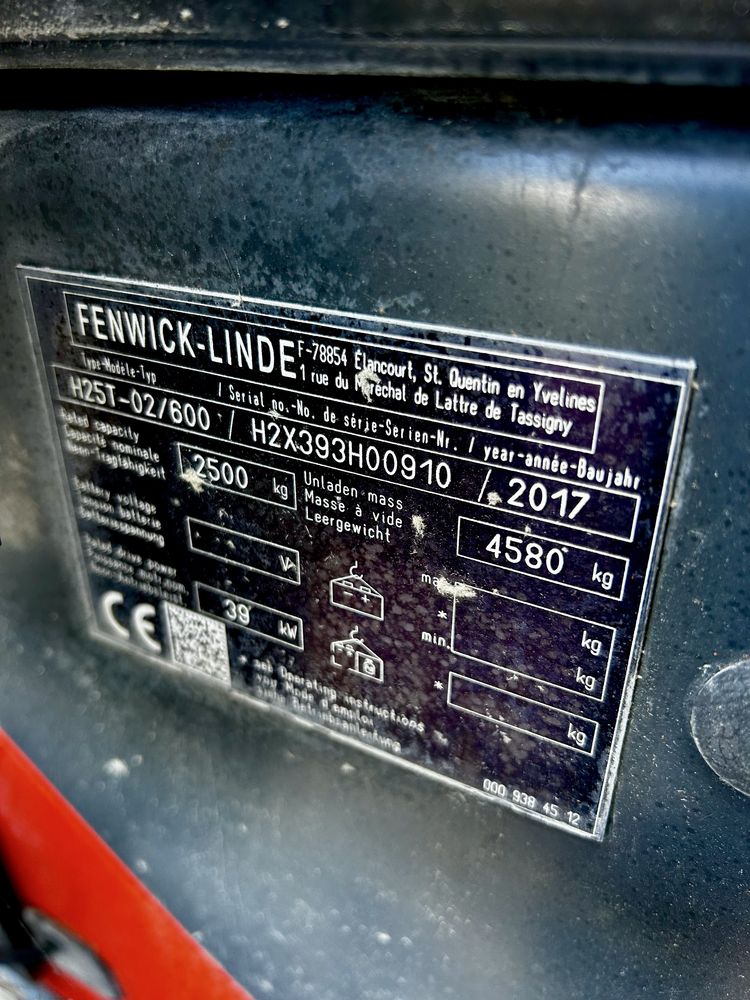 Wózek widłowy Linde 2,5 tony