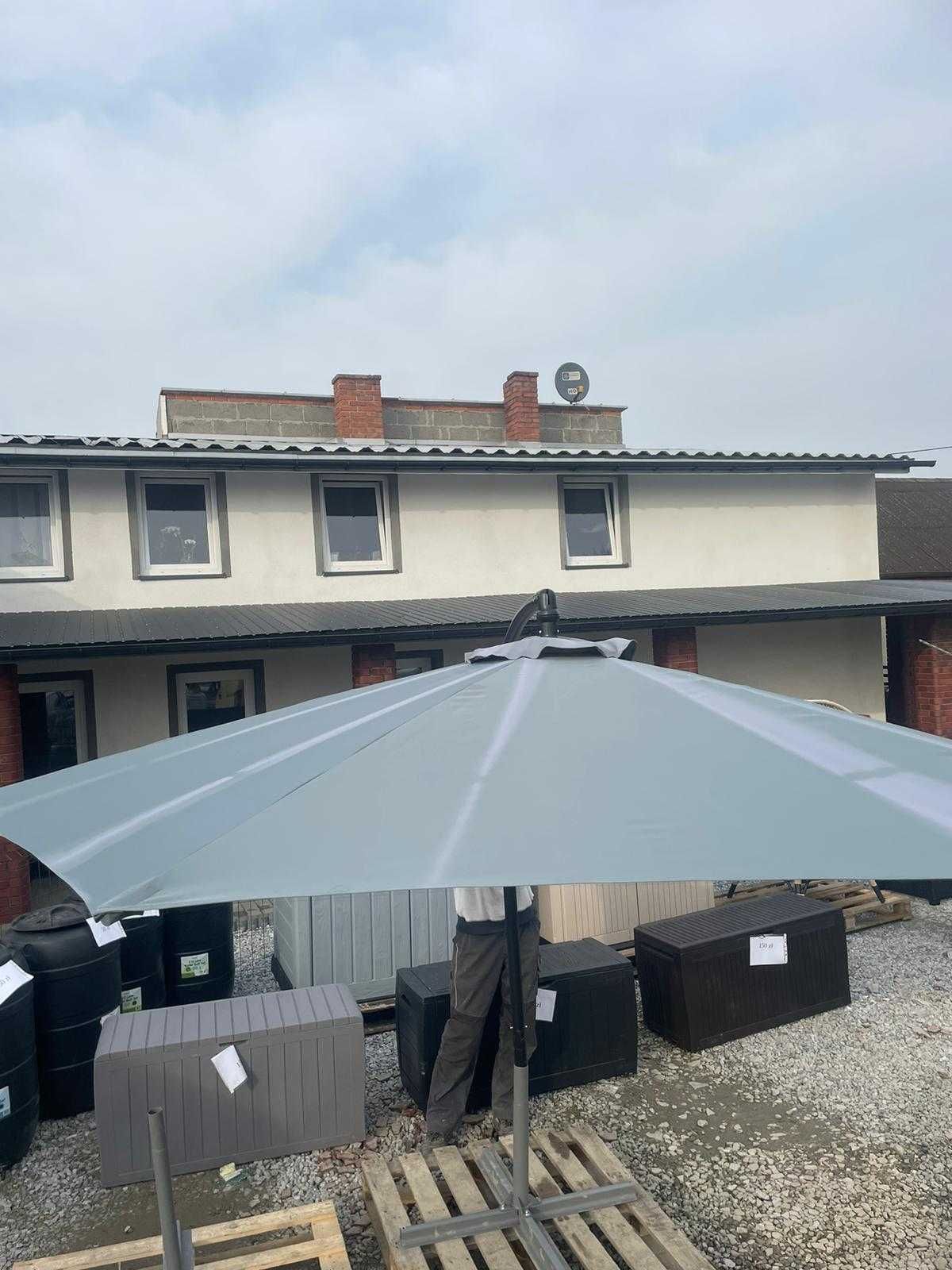 Parasol ogrodowy szary 5C/3