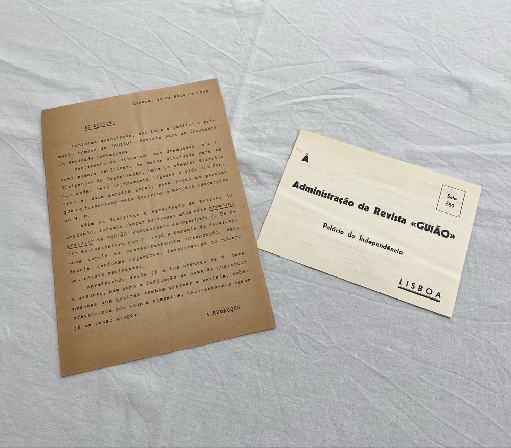 Lote 16 revistas Guião Graduados da Mocidade Portuguesa fascismo 1949