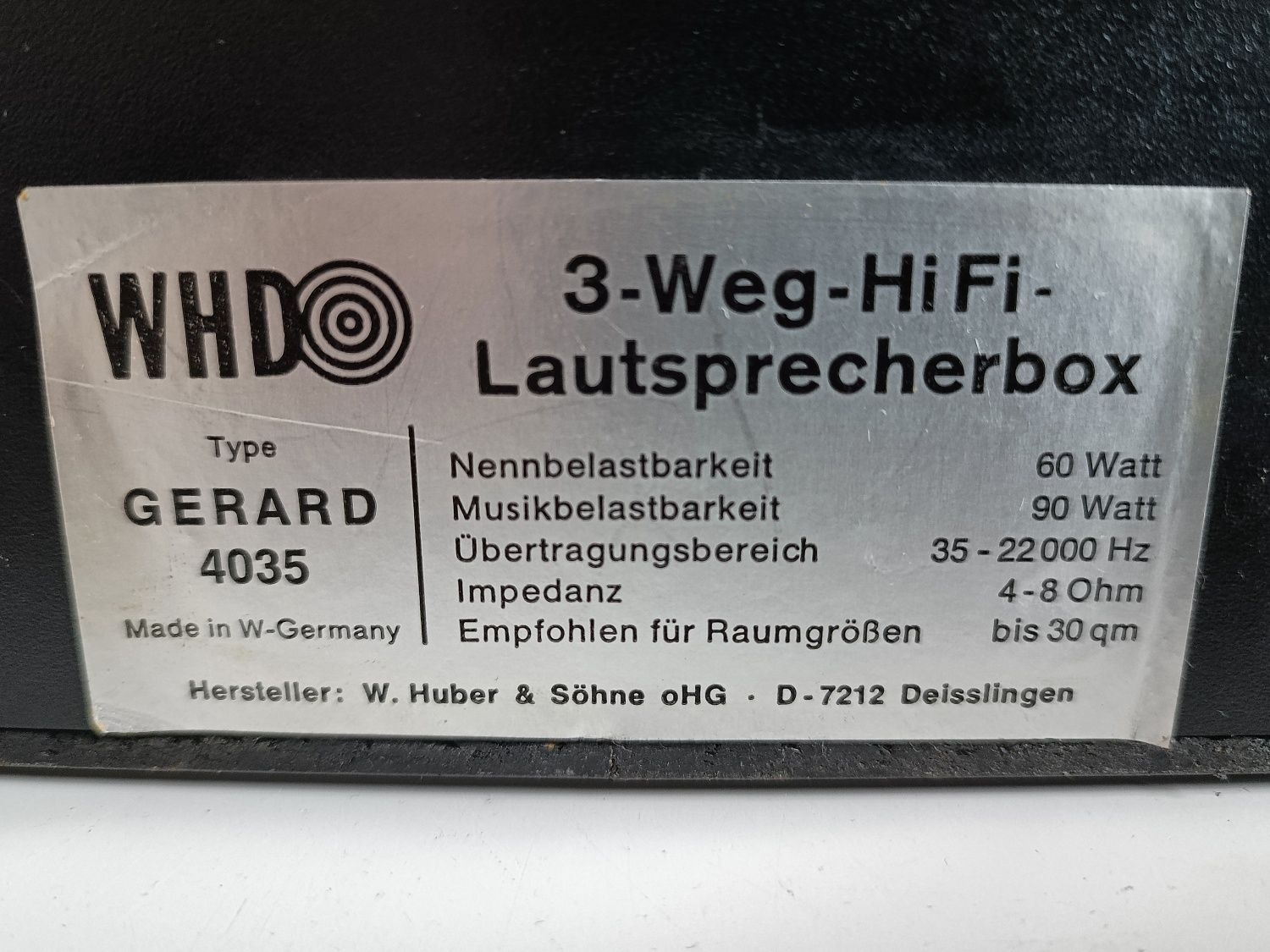 WHD 4035 kolumny stereo, monitory HiFi. Stan super.