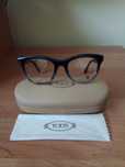 TOD'S NOWE oryginalne oprawki okulary korekcyjne czarne damskie koty