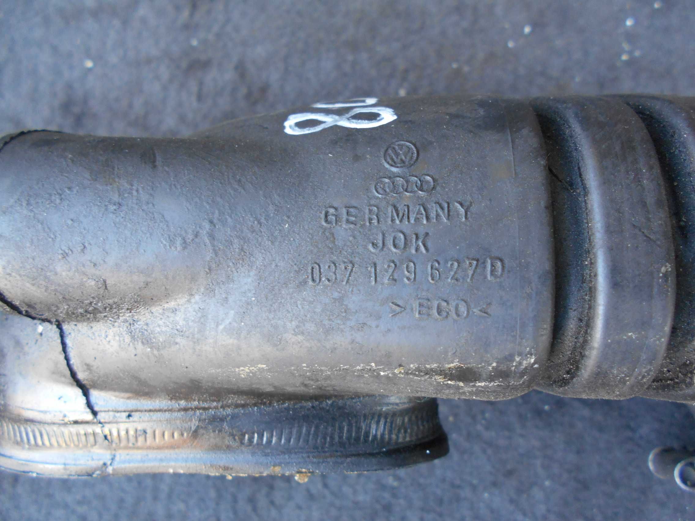 audi 80 B4 2.0 abk 92r rura wąż przewód powietrza dolot 037.129627D