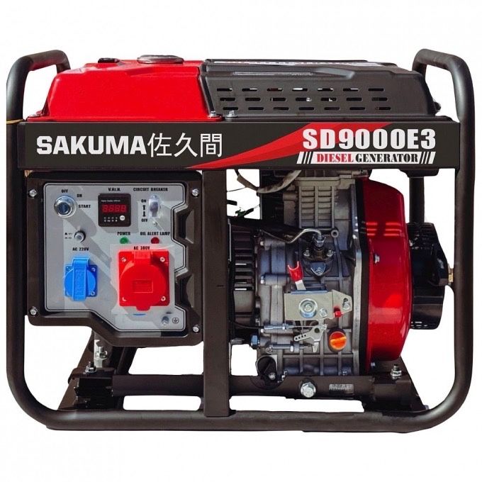 Генератор дизельный SAKUMA SD9000E3 | 7кВт | 3 фазы !!!