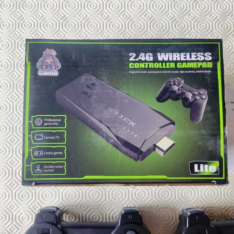Consola de jogos retro de tv 2 comandos sem fio hdmi