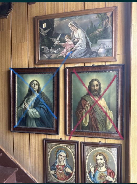 Obrazy Oleodruki przedwojenne- św. Teresa- tematyka sakralna- obrazy