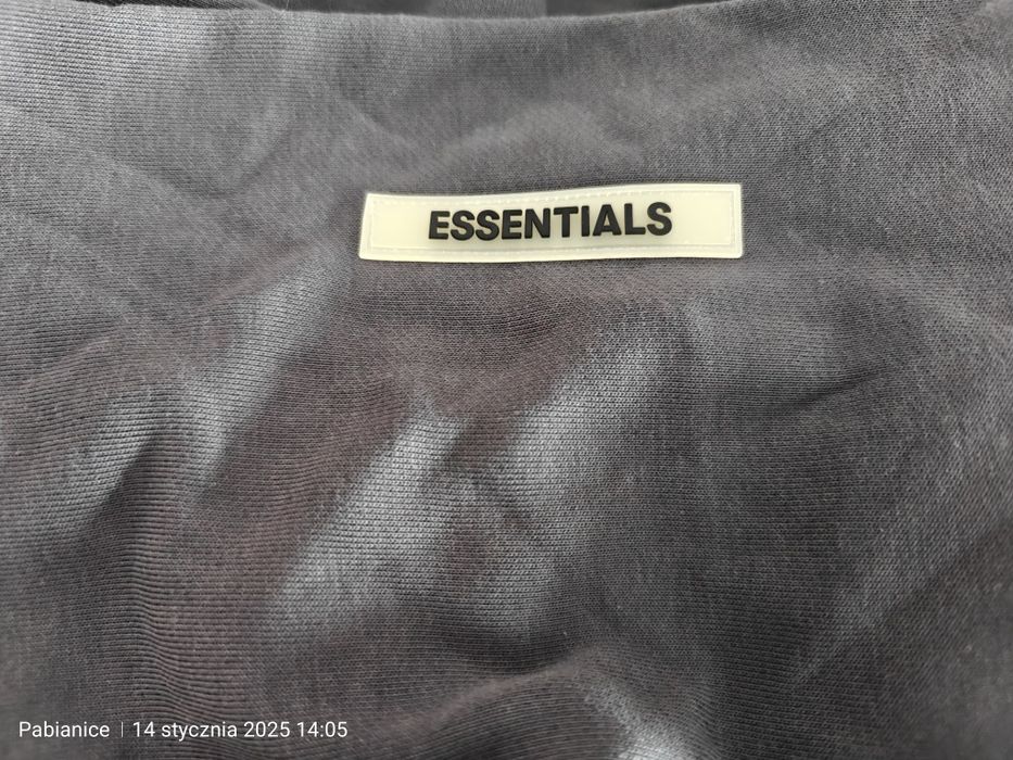 Bluza essentials Fear of god M bawełna szara nowa