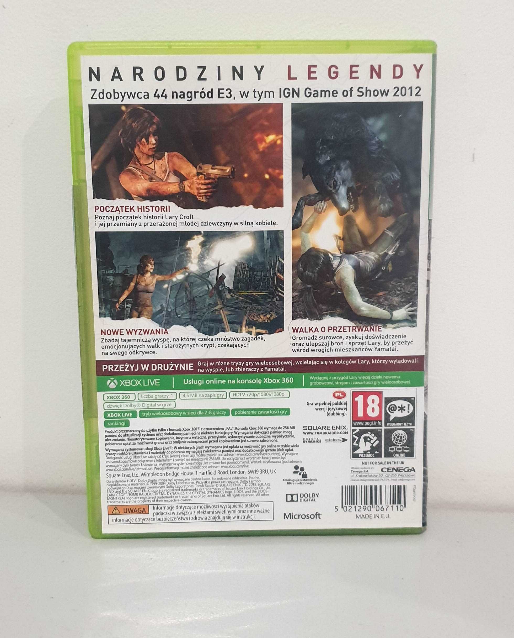 Gra Tomb Raider Dubbing PL X360 3xPL