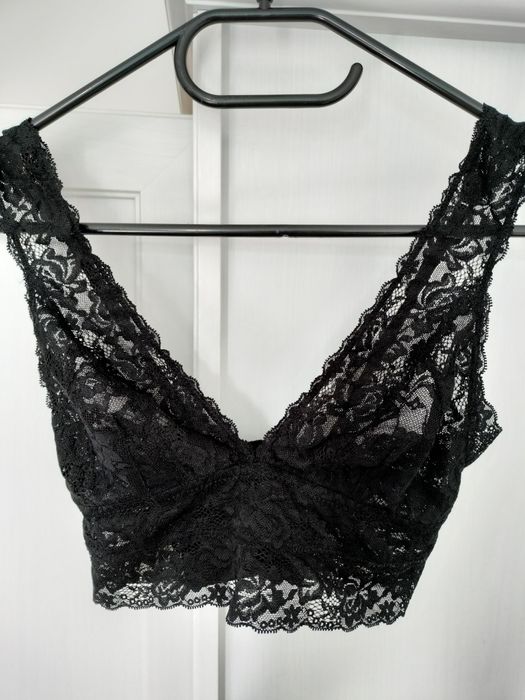 Stanik koronkowy top bralet h&m 70B 36/S