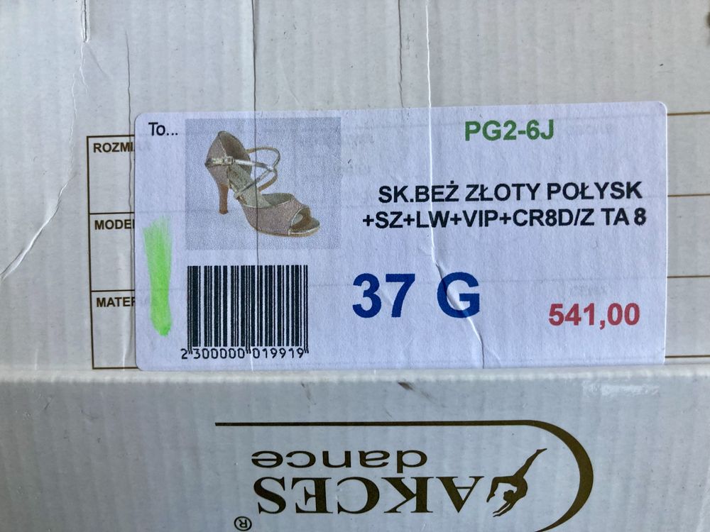 Buty do tańca tanga latino ślubne 37 Akces dance