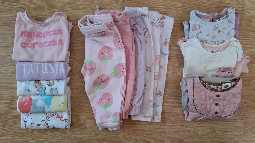 Paka ubranek dla dziewczynki 74