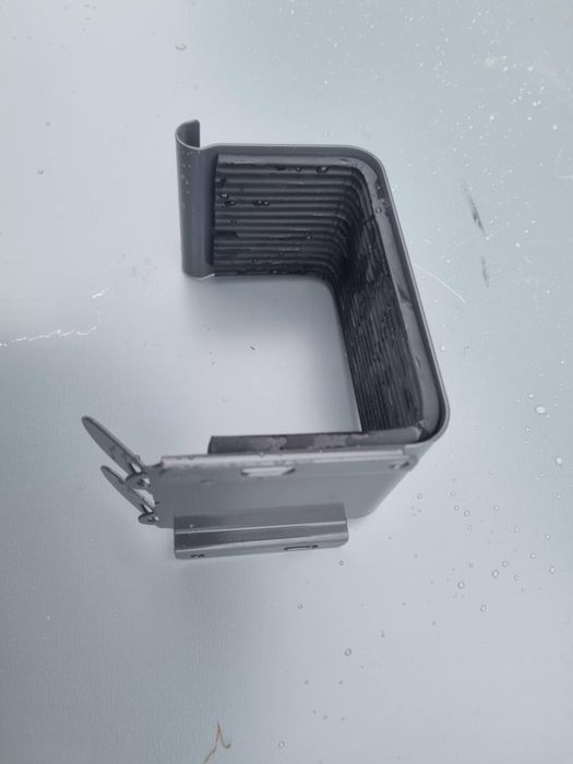 Złączka rynny Galeco 125mm kwadrat RAL7015 grafit nowe