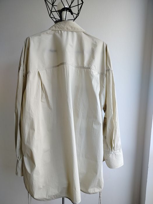 Zara koszula safari cargo zielona oversize XXL