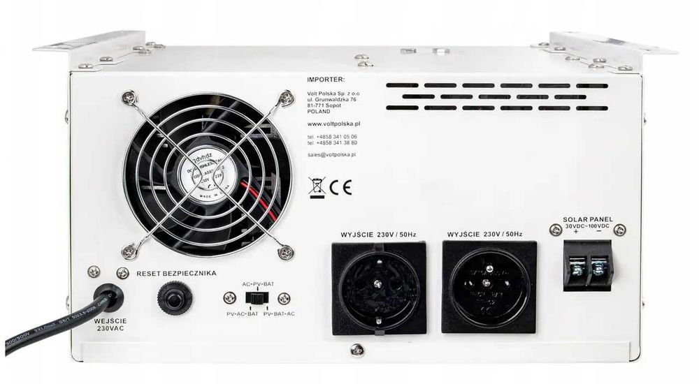 СОНЯЧНИЙ ІНВЕРТОР volt polska SINUS PRO 1400-2000W 24V 230V