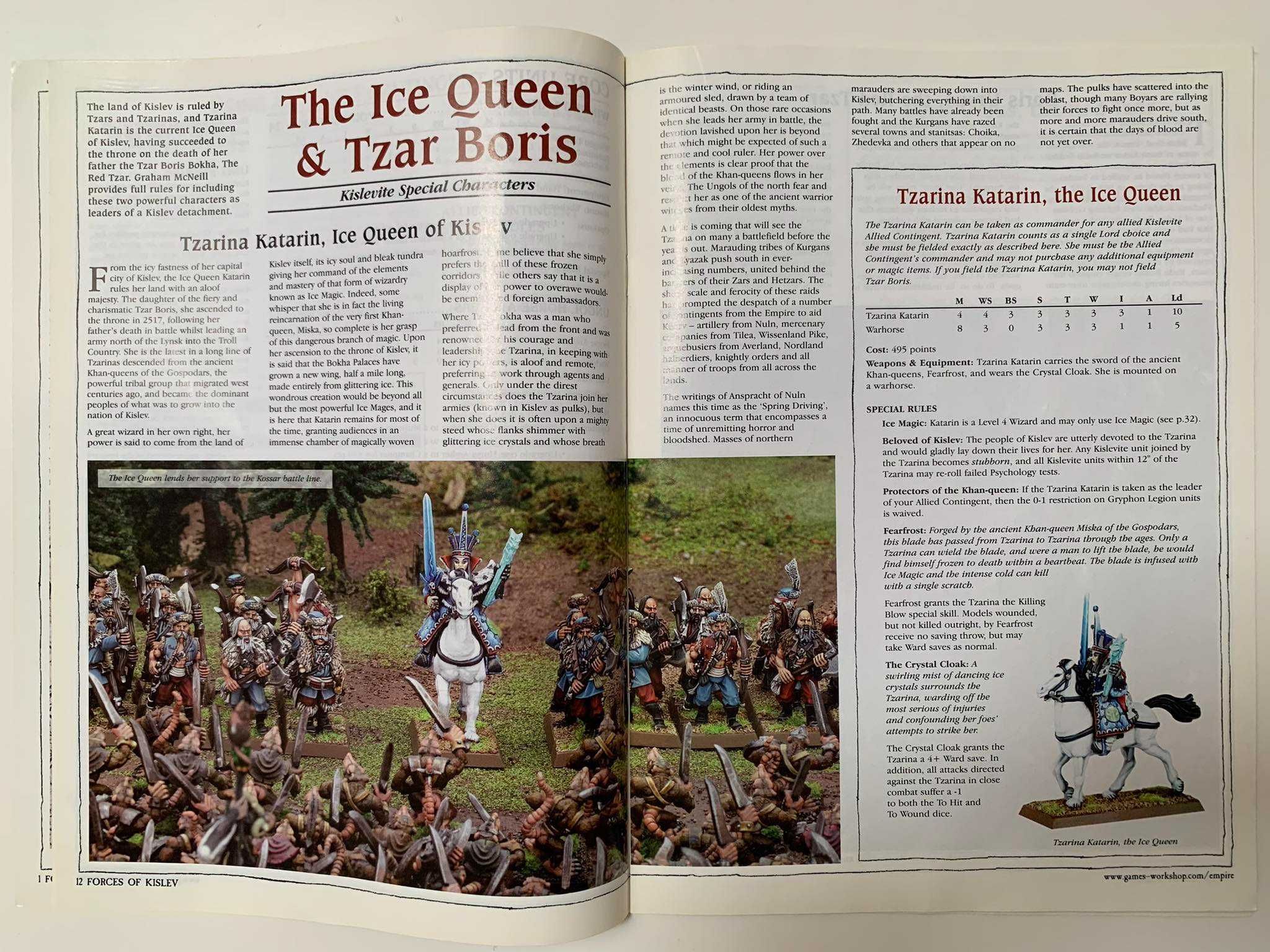 Warhammer Fantasy Battle: Kislev - podręcznik, oldhammer