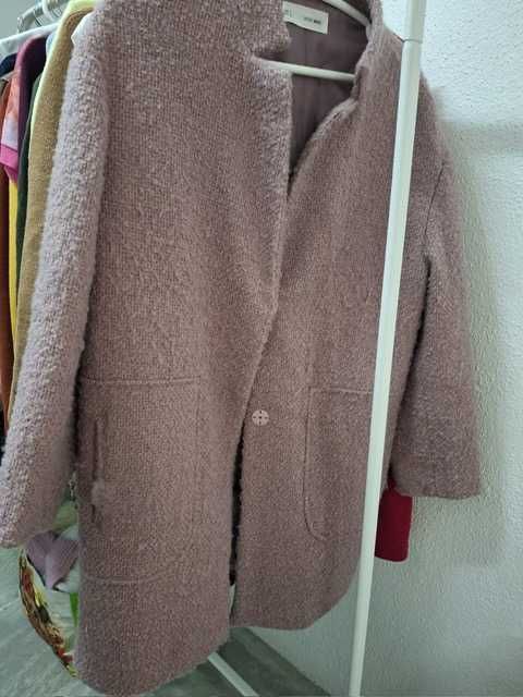 Casaco comprido Rosa
