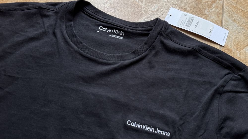 Лонгслів кофта Calvin Klein Jeans Vertical Logo Crewneck T-shirt