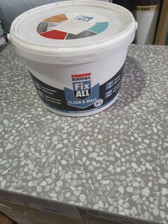 Клей-герметик 4 кг, белый Fix all Floor & Wall, Soudal