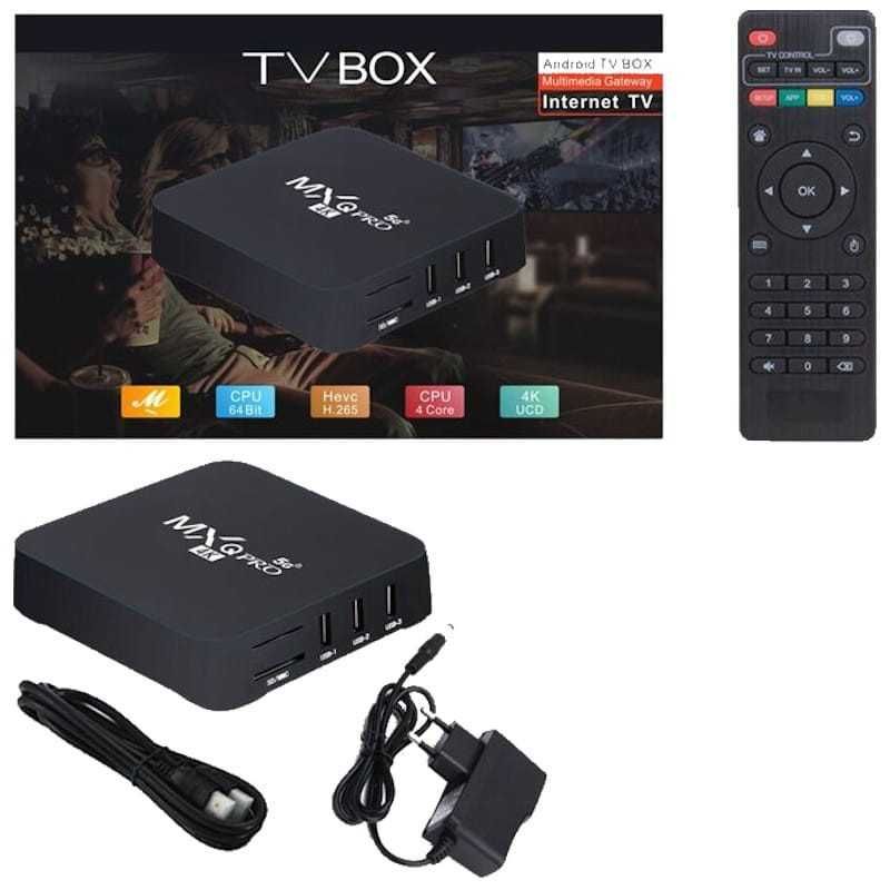 BOX Caixa SMART TV MXQ PRO 5G 2/16GB IPTV Canais Android NOVA