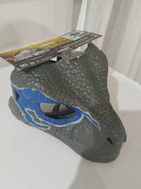 Maska Dino velociraptor blue