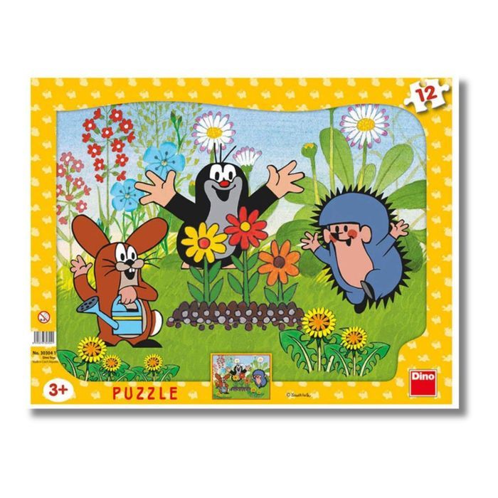 Puzzle ramkowe Krecik i przyjaciele 12 elementów idealny prezent