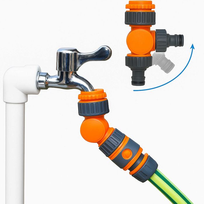Przyłącze na kran szybkozłączka adapter do węża 1/2 Obrotowy 180 St.
