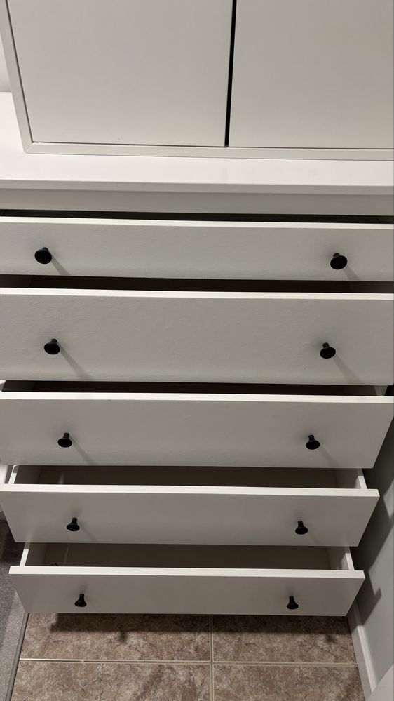 KOPPANG - Cómoda c/5 gavetas, branco, 90x114 cm