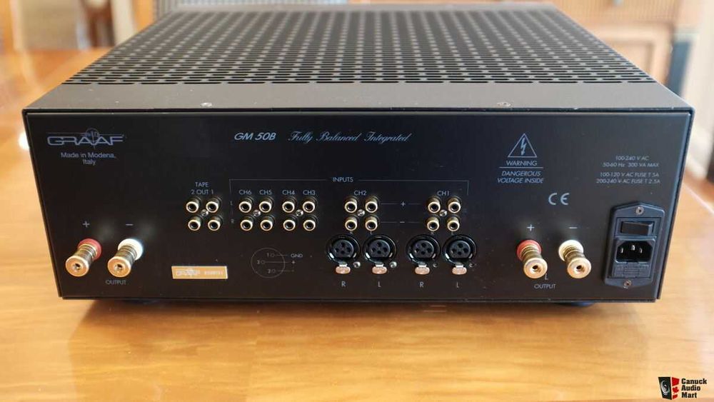 amplificador integrado a válvulas GRAAF GM50B