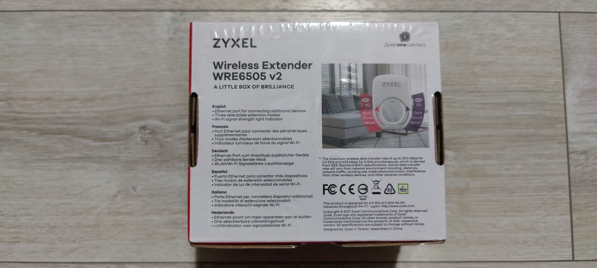 Wzmacniacz sygnału WiFi Zyxel WRE6505 v2