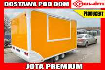 Nowim Przyczepa gastronomiczna Jota handlowa sprzedażowa Nowim producent przyczep  Przyczepa gastronomiczna Jota całoroczna foodtruck kuchnia mobilna