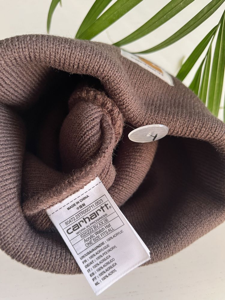 Carhartt nowa czapka Acrylic Watch Hat brązowa buckeye