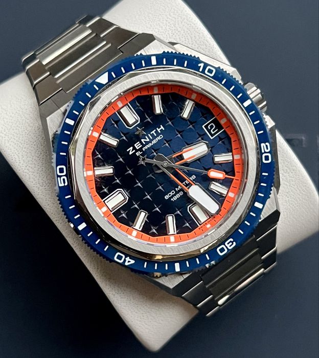 Zenith Defy Extreme Diver 42 mm zestaw z 3 paskami!!omega rolex