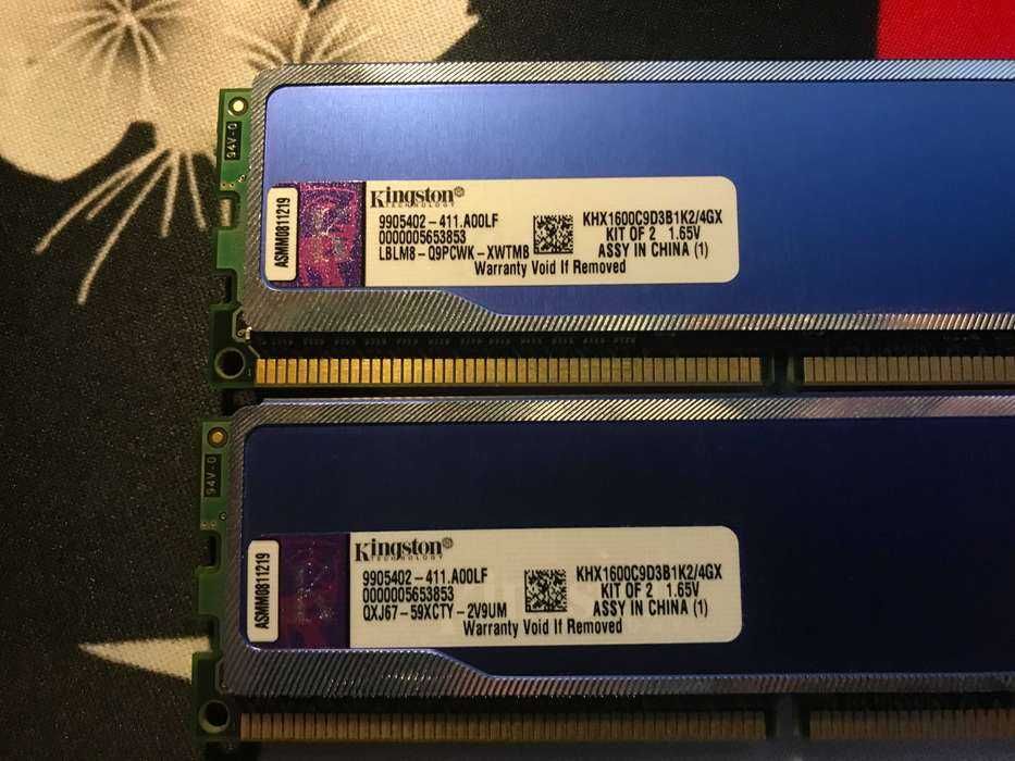 Оперативна пам'ять DDR3 HyperX BLU 4gb кіт-комплект 2 планки (2х2gb)