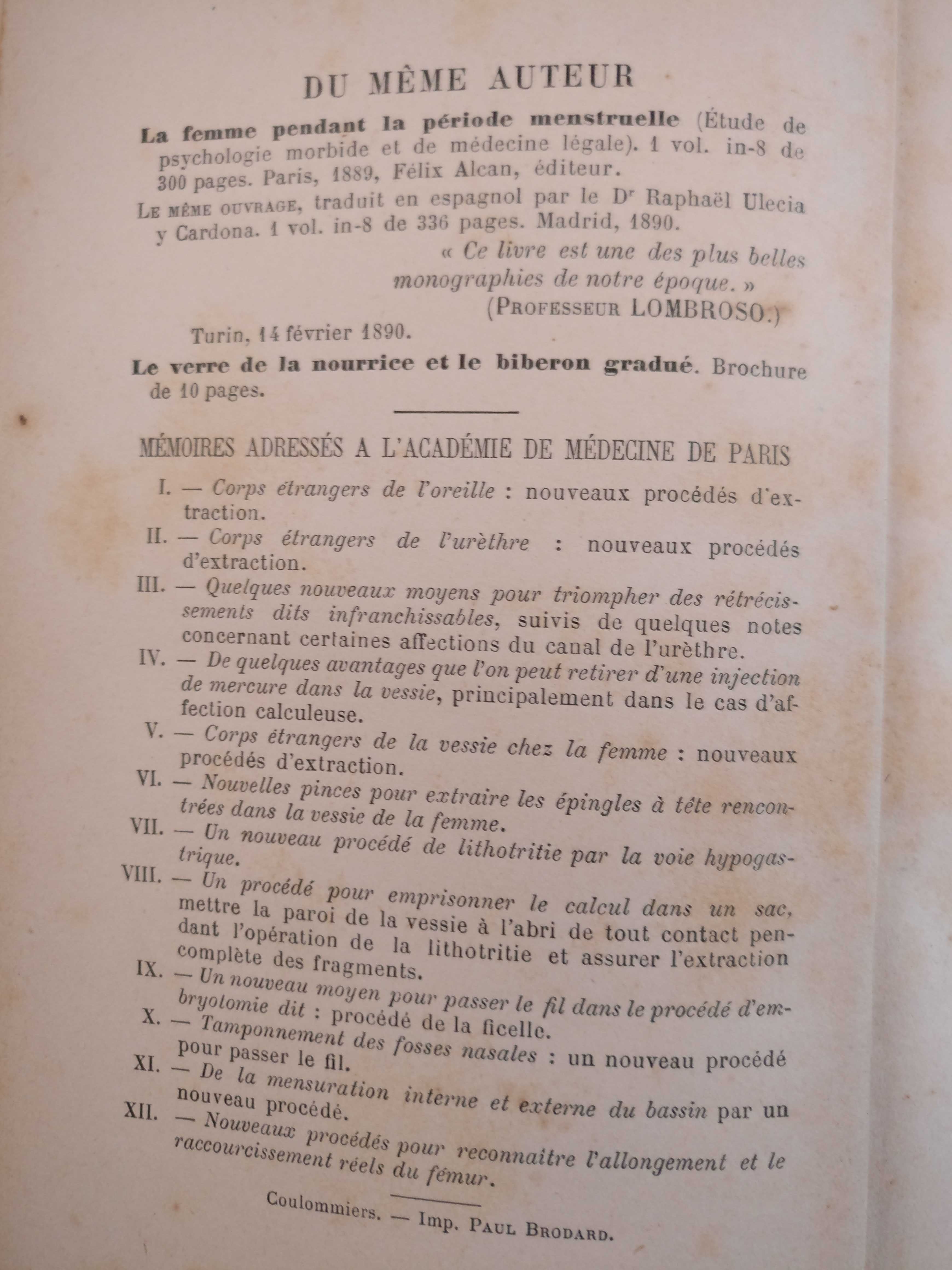 Livro medicina antigo "L'alimentation des nouveau-nés" Dr Icard