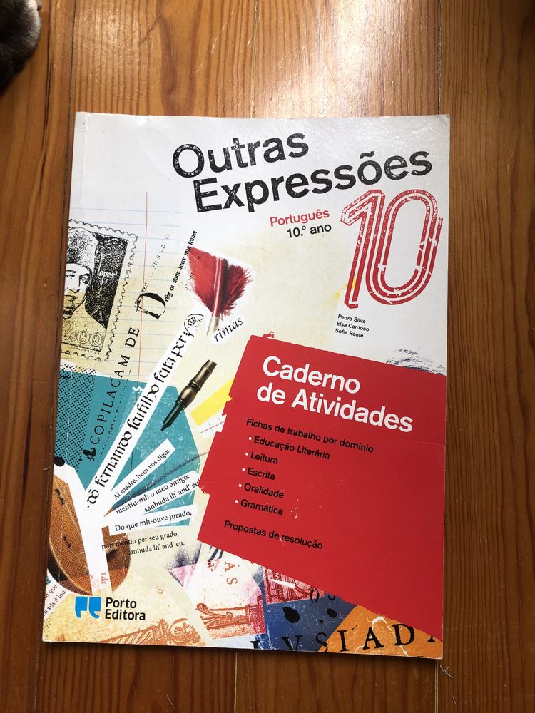 Caderno de atividades, “outras expressões” do 10 ano