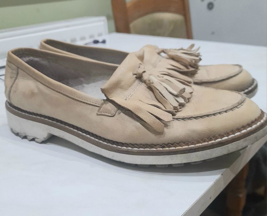 Skórzane buty damskie,rozm.38