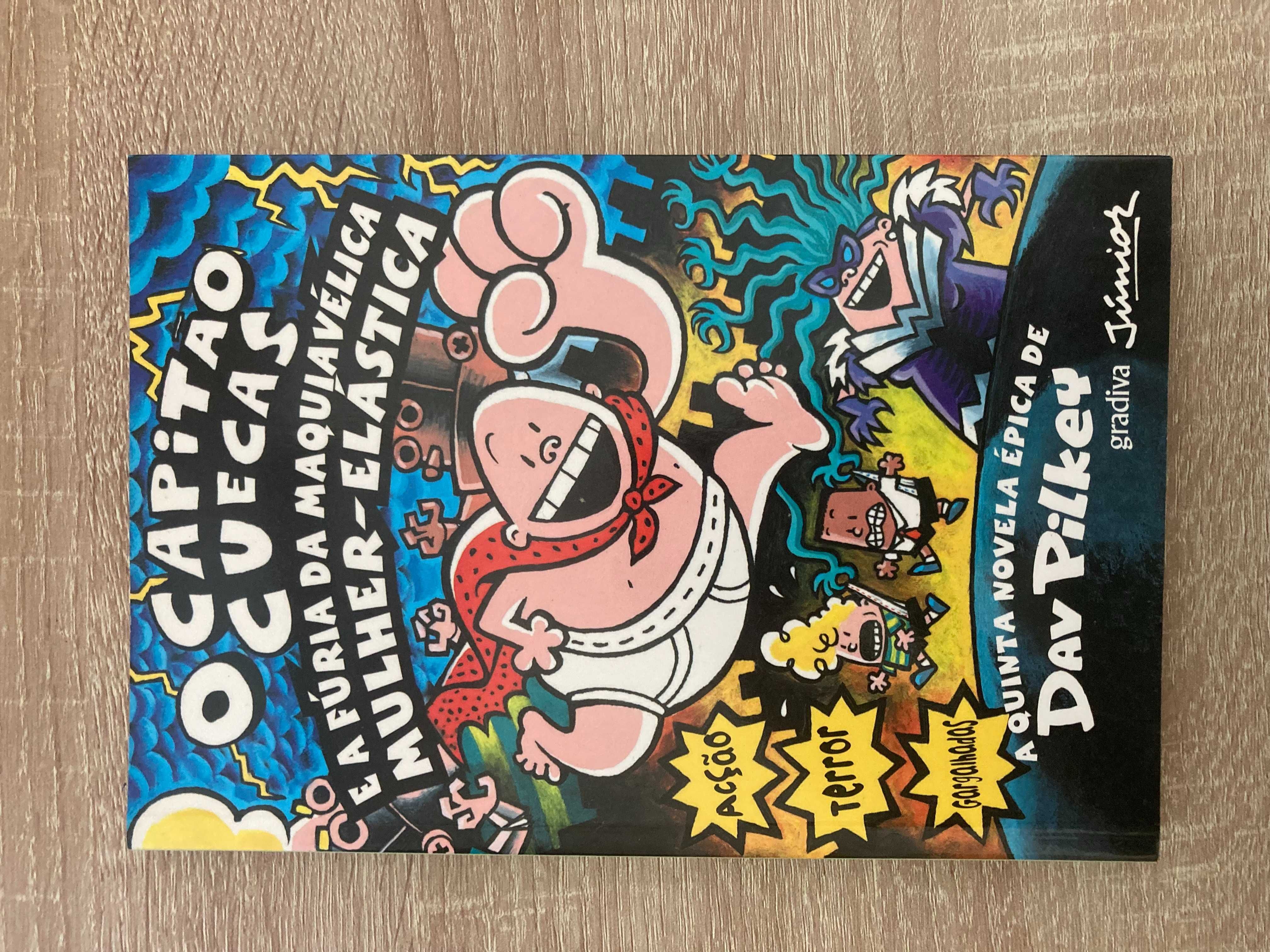 Capitão Cuecas – 7 livros (1 a 6 + 8) – 5€/livro – Portes à parte