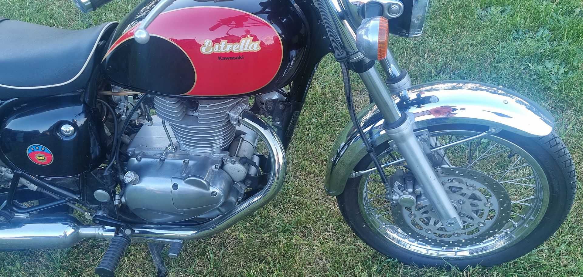 Kawasaki Estrella BJ 250 - Klasyk - BSA - Retro - Sakwy